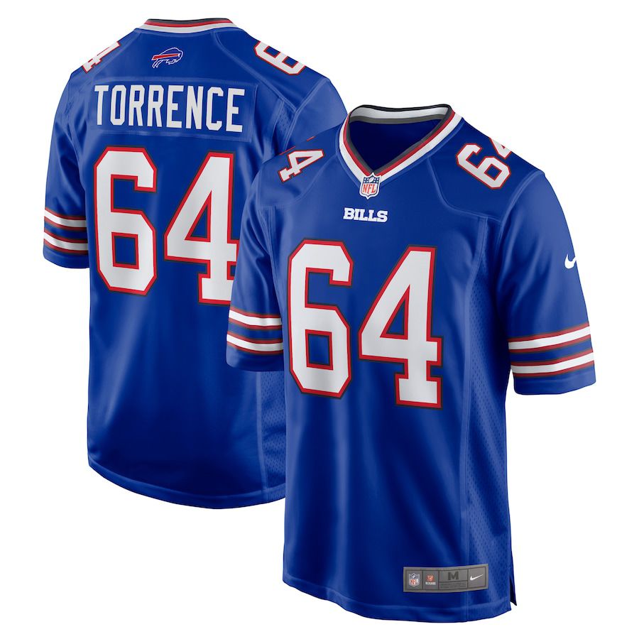 Men Buffalo Bills #64 OCyrus Torrence Nike Royal Home Game NFL Jersey